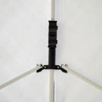 Outsunny 13x13 ft Large Pop Up Tent Outdoor Party Gazebo Patio Sun Shade Instant Canopy Shelter White(m-10)