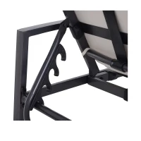 Outsunny Outdoor Lounge Chaise Chair Recliner Garden Patio Furniture W/Cushion(m-7)