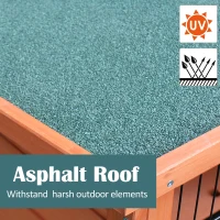 PawHut 48" L Wooden Rabbit Hutch Pet Playpen 4 Door House Enclosure with Ramp, for Rabbits and Small Animals, Natural Wood(m-3)