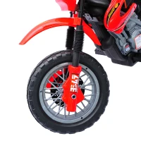 Open Box Qaba 6V Electric Kids Ride On Motocross Outdoor Recreation Dirt Bike - Red(m-9)