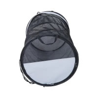 PawHut 24" x 47" Portable Pet Tube Car Travel Kennel Folding Cat Dog Safety Carrier(m-6)