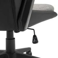 Vinsetto High Back Office Chair Computer Swivel Rolling Task Chair with Height Adjustable Comfortable with Armrests, Black/Deep Grey(m-17)