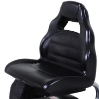 Aosom Kids Go Kart, 4 Wheeled Ride On Pedal Car, Racer for 3 years, for Boys and Girls, Outdoor - Blue(m-13)