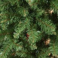 HOMCOM 7.5ft Unlit Slim Fir Artificial Christmas Tree with Realistic Branches, Holiday Indoor Decoration with 1075 Tips(m-12)