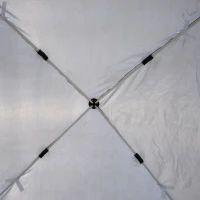 Outsunny 8x8ft Pop Up Tent Outdoor Canopy Event Sunshade Shelter w/ Slant Leg and Carrying Bag, White(m-6)