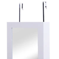 Wall/Door Mounted Armoire Cabinet Jewelry Cosmetics Shelf Organizer White(m-11)