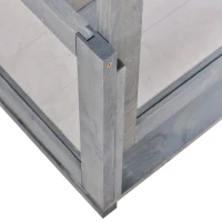 PawHut Wooden Reptile Cage with 3 Windows Slide-out Tray for Turtles, Lizards, Snakes(m-13)