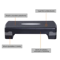 Soozier Adjustable 27'' Aerobic Cardio Adjust 4"-6" Exercise Stepper Risers(m-5)