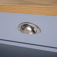 HOMCOM Coffee Table with Storage Shelf and Drawers Vintage(m-11)