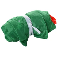 HOMCOM 4ft Christmas Inflatable Christmas Tree with Presents, Outdoor Blow-Up Yard Decoration with LED Lights Display(m-15)