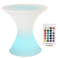 Outsunny 16RGB Colors Rechargeable Magic LED Stool Light With Remote Control Indoor&Outdoor Party(m-1)