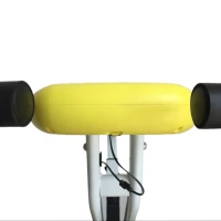 Soozier Folding Exercise Bike LCD Monitor Home Gym Exercise Adjustable Tension Padded Seat Heart Rate Monitor Pulse Sensor(m-6)