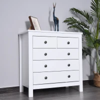 HOMCOM Storage Cabinet with Glide & Knob MDF(m-1)