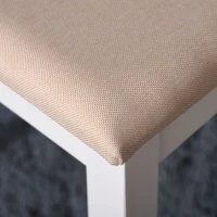 HOMCOM Vanity Dressing Table with 360° Rotating Mirror and Cushioned Stool, Makeup Desk Dresser with 4 Drawers, White(m-8)