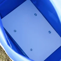 Outsunny Kids Camping Tent with Chairs, Sleeping Bags, Flashlights, Trolley Case, 69" L 53.25" W 37.5" H, Blue/Grey(m-8)