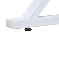 HOMCOM Compact Computer Desk Student Writing Table PC Workstation with Storage Drawer and Keyboard Tray(m-10)