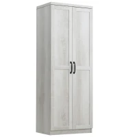HOMCOM 63" 2-Door Kitchen Pantry, Freestanding Storage Cabinet with 2 Adjustable Shelves for Kitchen or Living Room, White(m-1)