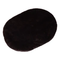 PawHut 28” Cat Padded Bed Scratching Post Kitten Play Tower, Brown and white(m-6)