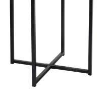 HOMCOM 5 Piece Dining Table Set, Square Kitchen Table Set With Stools for Small Space, Breakfast Nook, Natural Wood(m-15)