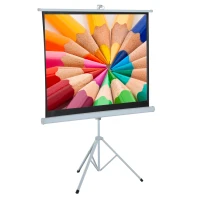 Homcom 84" Portable Projection Screen 4:3 Home Cinema Folding Adjustable Tripod Stand(m-2)