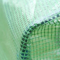 Outsunny 71'' x 39'' x 66'' Walk In Greenhouse Portable Hot House for Plants with Zippered Door and Top Window for Outdoor, Garden, Patio, PE Cover, Green(m-10)