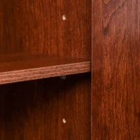 HOMCOM Kitchen Buffet Table Cabinet Storage Sideboard Server Console with Framed Acrylic Doors and Tabletop, Brown(m-8)