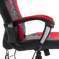 HOMCOM Ergonomic Massage Office Chair Heated Vibrating Swivel Computer Seat with Pillow and Lumbar Support(m-7)