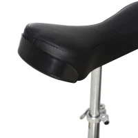 Soozier Professional Unicycle 20" Chrome Plated Pneumatic Wheel Uni-Cycle with Adjustable Height Free Stand  Cycling Black(m-9)