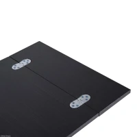 HOMCOM Expanding Snack Table Folding Tray Laptop Holder Modern Walnut(m-8)