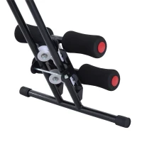 Soozier Ab Crunch Trainer Core Workout Exercise Adjustable Foldable Black(m-12)