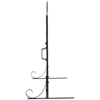 HOMCOM Safety Fireplace Screen Protector with Decorative Scroll Design, 2 Magnetic Doors and Steel Frame, 44" x 33", Black(m-9)