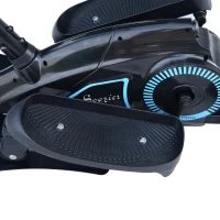 Soozier Magnetic Stepper Elliptical Machine with Adjustable Handlebar Cardio Workout Glider Trainer w/ LCD Monitor(m-8)