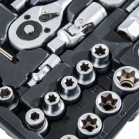 Open Box HomCom 108pc Mechanic's Socket and Ratchet Wrench Tool Kit(m-11)