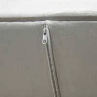 HOMCOM Convertible Sofa Sleeper Futon with Split Back Design Recline, Thick Padded Velvet-Touch Cushion Seating and Wood Legs, Light Grey(m-12)