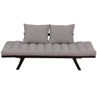HOMCOM Sofa Bed Couch Chaise Lounger 3-in-1 3-Position(m-6)