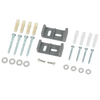 Outsunny 10' Retractable Folding Patio Privacy Side Awning with 50+ UV Protection, 2 Wall Brackets, & Polyester, White(m-15)