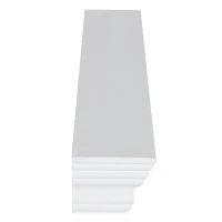 HOMCOM Floating Wall Shelf Ledge Wall Mounted Display Storage Rack Set of 2 White(m-8)