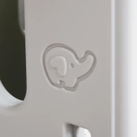 Qaba Kids Table and Chair Set, Activity Desk with Bookshelf & Storage for Study, Activities, Arts, or Crafts, Grey and White(m-9)