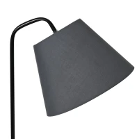 HOMCOM Multifunctional Floor Lamp with Table Standing Lamp 2-in-1 E26 Rubber Wood Steel(m-6)