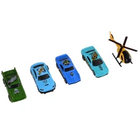 Qaba 3-Level Parking Garage Toy Car Playset with Racetrack, Helicopter Ramp, Elevator, and Cars for Boys and Girls(m-13)