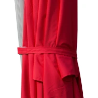 Outsunny 10ft  Patio Offset Parasol Umbrella Cantilever Hanging Sun Shade Canopy Shelter 360° Rotation with Stand Red(m-3)