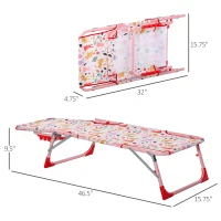 Outsunny Lightweight Chaise Lounge Chair for Kids with Foldable Function and No Assembly Required, Rabbit Pattern(m-3)