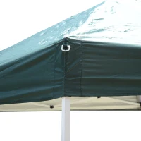 Outsunny 8.2x8.2ft Easy Pop Up Canopy Party Tent Outdoor Shelter w/Slant Leg Green(m-8)