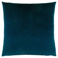 Monarch 18" x 18" Diamond Velvet Throw Pillow (1 pc) - Steel Blue(m-1)
