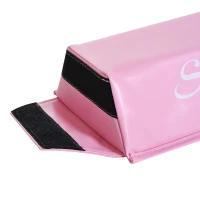 Soozier 4FT Sectional Floor Balance Beam Foam Gymnastic Training Low Height Beam for Kids Home Gym Pink(m-9)