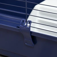 PawHut Small Animal Cage Deluxe Pet Habitat Rolling Rabbit Hutch for Bunny Guinea Pig Pet Mink Chinchilla with Detachable Stand Storage Shelf Accessories(m-10)