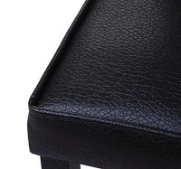 HOMCOM High Back Faux Leather Kitchen & Dining Chair Dinner Seat Black(m-6)