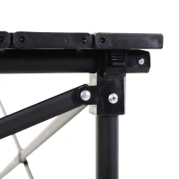 Outsunny Portable Roll-up Aluminum Folding Picnic Table Outdoor Lightweight BBQ Party, with Carrying Bag(m-11)