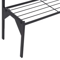 Outsunny Outdoor Plant Stand, 3 Tier Flower Stand, Metal Plant Shelf for Indoor Home & Outdoor Patio Balcony Yard Use(m-9)