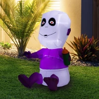 Open Box HOMCOM 5’ Outdoor Inflatable Halloween Decoration - Spooky Baby with Bottle(m-2)